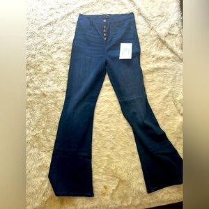 Five button flare jeans